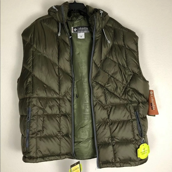 mens puffer vest columbia